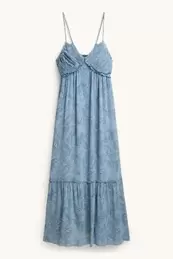 Jurk van chiffon - met patroon