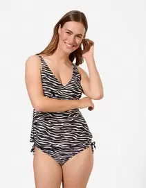 Tankini - Zebrapatroon - Zwart