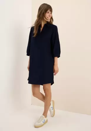 Corduroy jurk in effen kleur