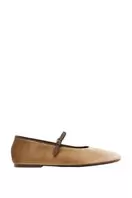 VELVET EFFECT BALLET FLATS