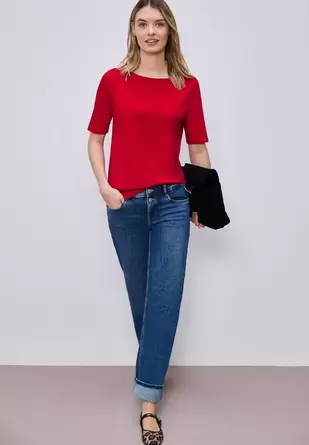 Shirt met boothals
