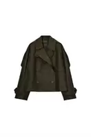 WATER-REPELLENT SHORT TRENCH COAT ZW COLLECTION