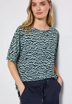 Batwing shirt met patroon