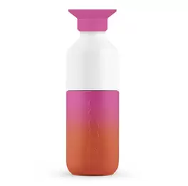 Fles Steel 350 ml sunset pink
