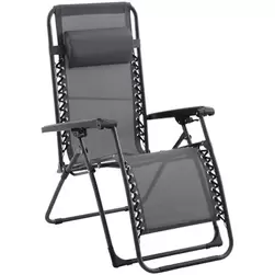 Ligstoel Agde - grijs - 110x90x68 cm product