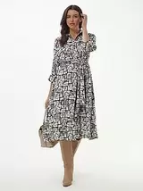 Jurk met 3/4-mouwen