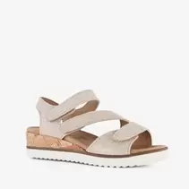 Hush Puppies leren sandalen met lage sleehak