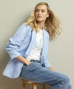 Blazer met structuur