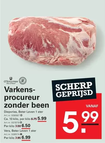 Varkens-procureur zonder been