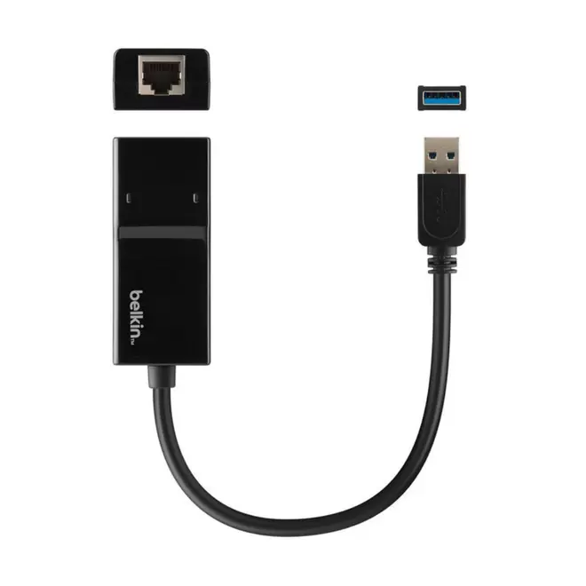 USB-A to 3.0 Gigabit Ethernet Adapter - Zwart