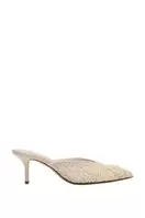MULE HEEL SHOES WITH APPLIQUÉS