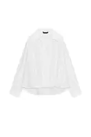 LINEN BLEND SHIRT WITH PUFF HEM