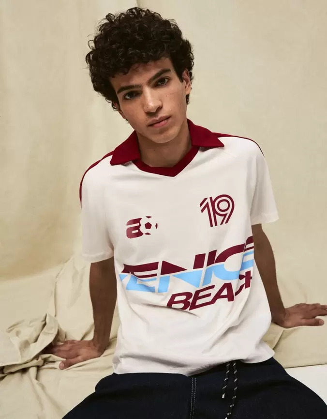 Polo met retroprint