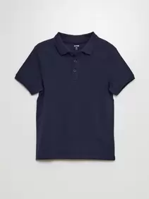Effen polo van piquétricot