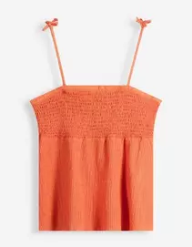 Top - Gekreukte look - rood