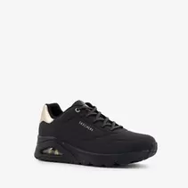 Skechers Uno Shimmer Away dames sneakers zwart
