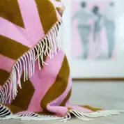 Plaid pink/caramel