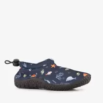 Kinder waterschoenen met zeedierenprint blauw