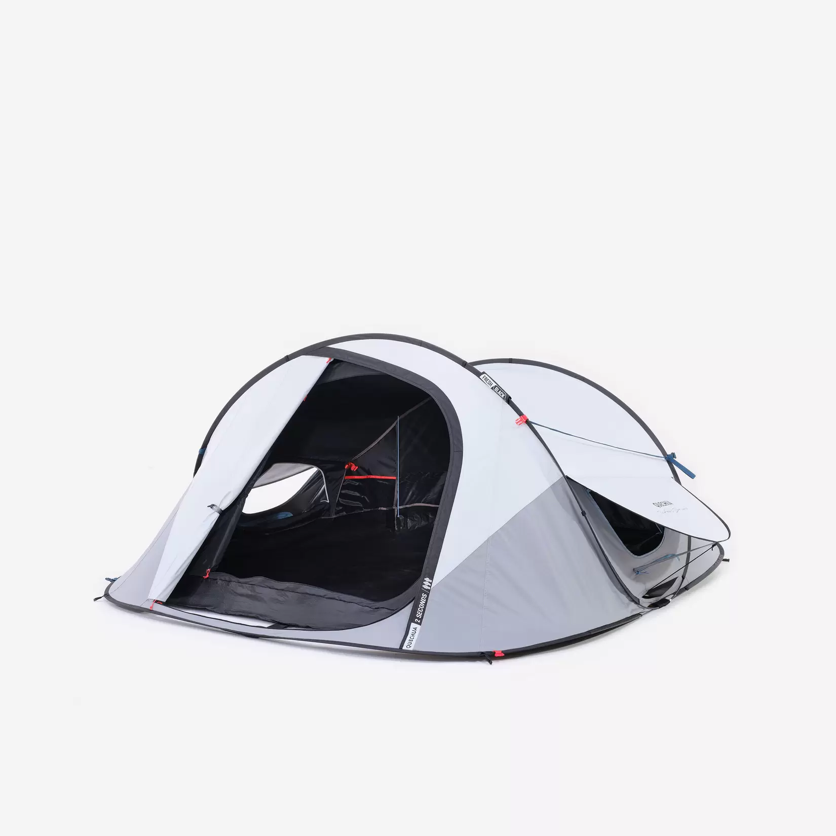 Pop-up tent voor 3 personen, 2 Seconds met Fresh&Black