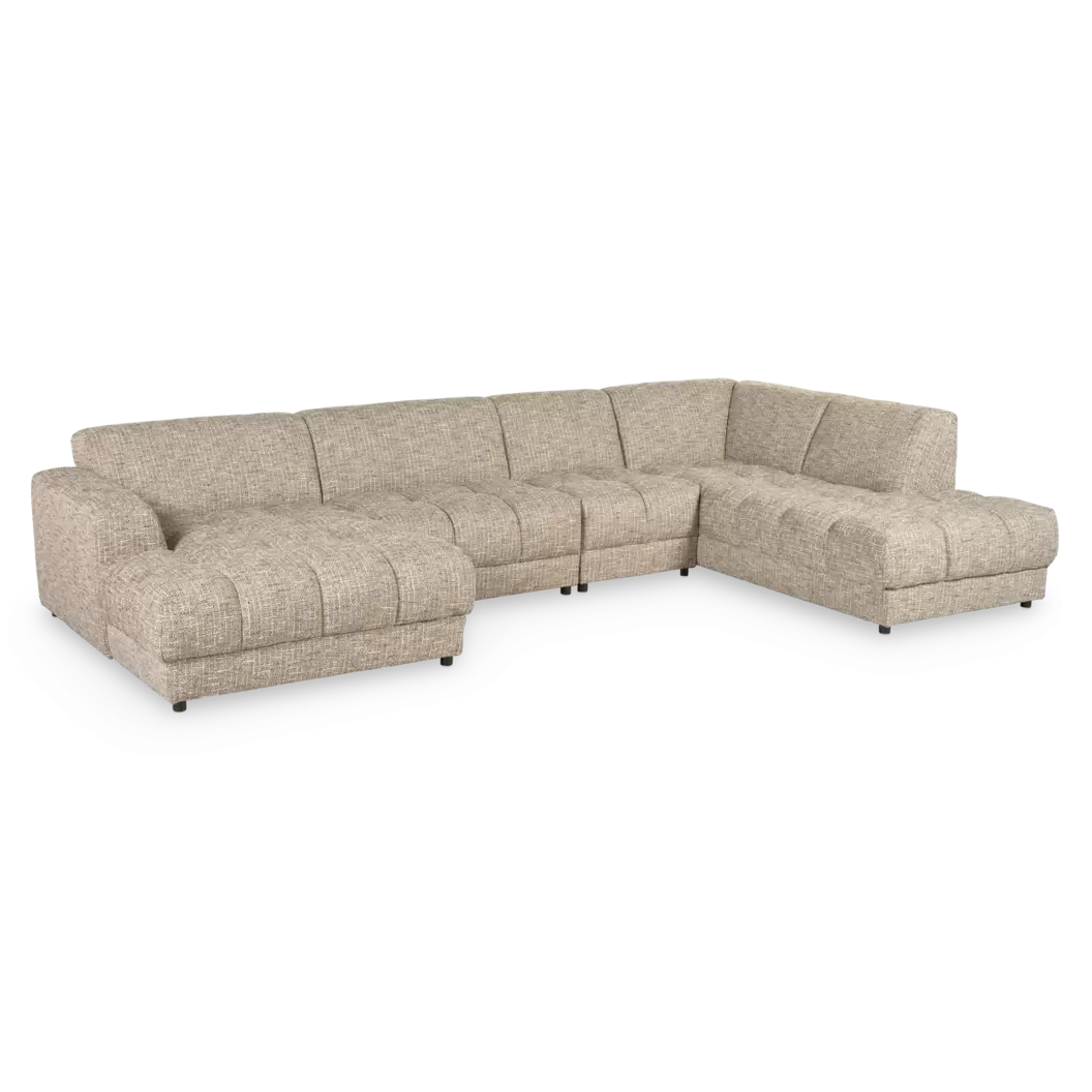 Hoekbank The Lobby - U-bank - stof Be Trendy Beige