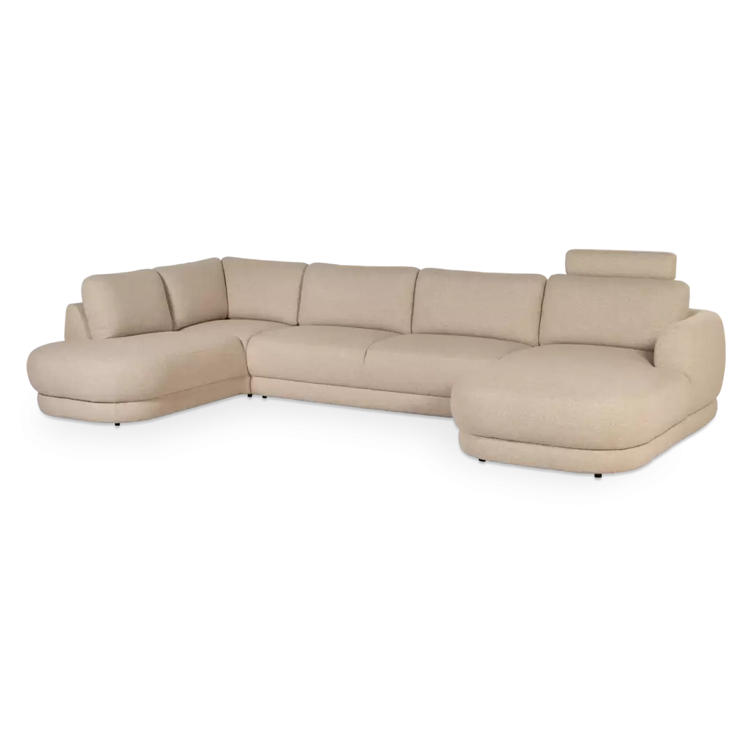 Hoekbank Residence - U-bank XXL - stof Cayenne Shell