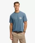 The Merchant Store - T-shirt met grafische borstzak