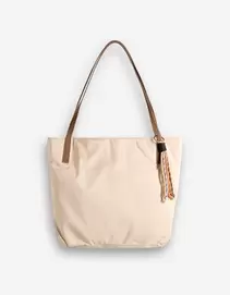 Tas - nylon - beige
