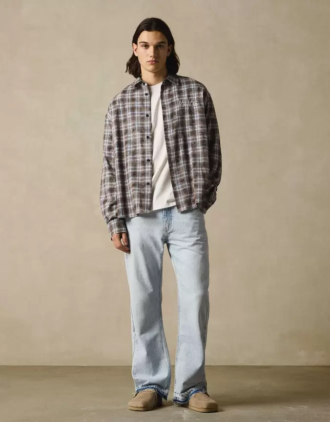 Straight flared jeans