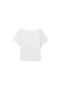 T-shirt met korte mouw en boothals