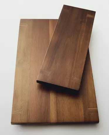 RECHTHOEKIG DECORATIEF HOUTEN DIENBLAD