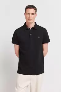 Polo piqué contraste puño slim fit