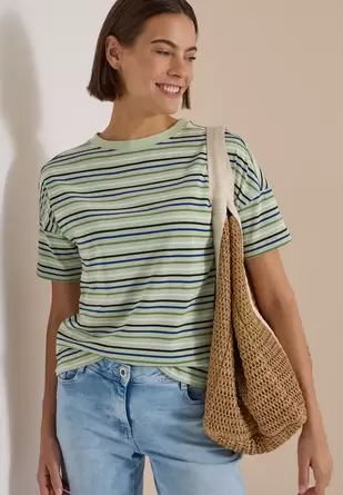 Shirt met veelkleurige strepen