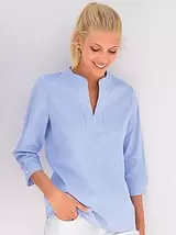 Blouse van 100% katoen met 3/4-mouwen