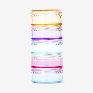 Stackable travel jars - 5 pcs