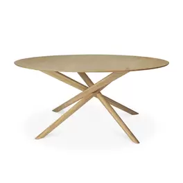 Oak Mikado eettafel - rond 150 - eiken