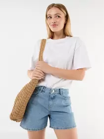High waist jeansshort