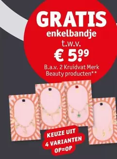 Beauty - Enkelbandje