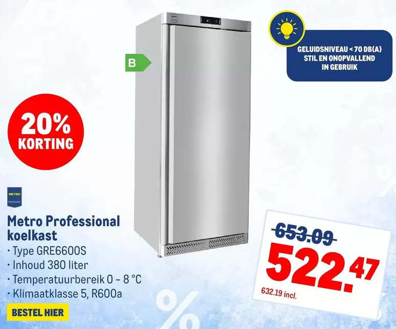 Metro Professional koelkast Type GRE6600S