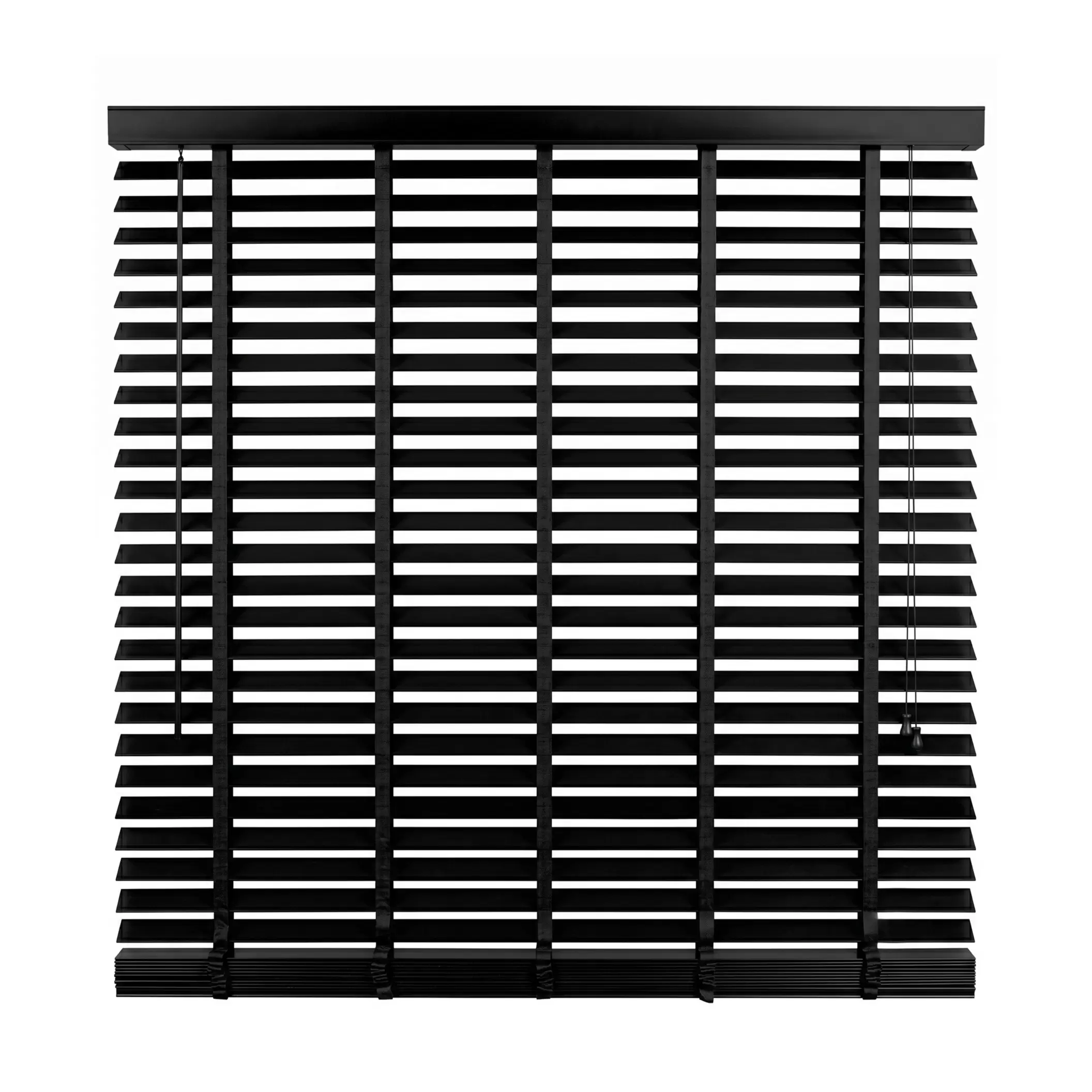 Houten Jaloezie Zwart - 200x180 cm
