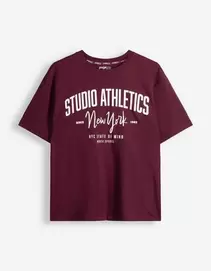 T-shirt - Katoen - Paars