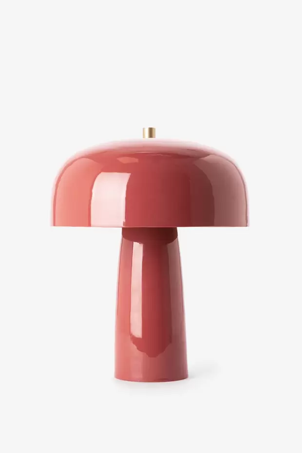Donkerroze Cupola tafellamp
