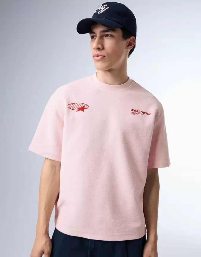 Sweatstof T-shirt met print