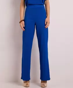 Broek met elastische tailleboord
