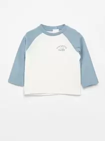T-shirt met lange raglanmouwen
