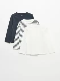 Set van 3 T-shirts met lange mouwen