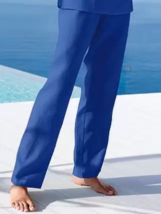 Broek van 100% linnen