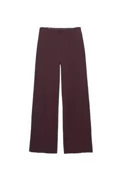 Straight broek van soft touch materiaal