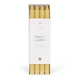 Dinerkaars 8 stuks butter yellow
