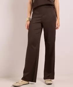 Broek met elastische tailleboord