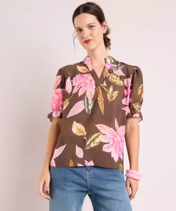 T-shirt met bloemenprint